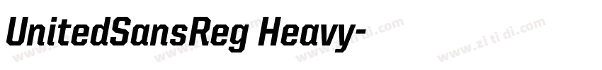 UnitedSansReg Heavy字体转换